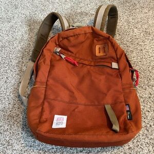 Topo Designs Rust Orange Classic Daypack Backpack 20L
